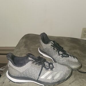 Adidas black and white volleyball shoes
